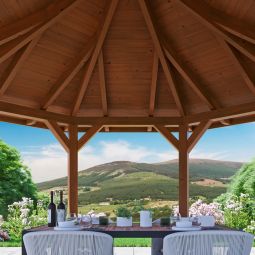 Skan Holz Pavillon Nice Nussbaum 4