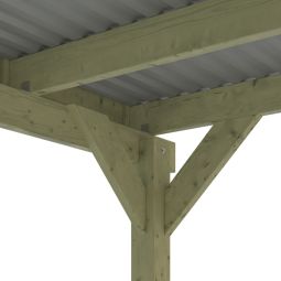 Skan Holz Einzelcarport Friesland mit 5