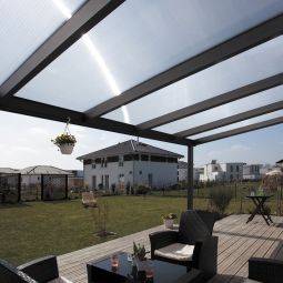 Skan Holz Terrassenüberdachung Genua Terrassendach 7