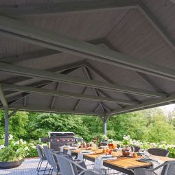 Skan Holz Pavillon Orleans Schiefergrau 4