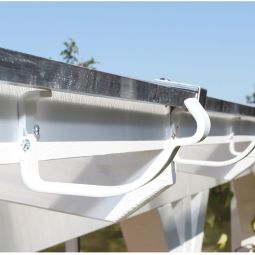 Skan Holz Dachrinne Metall Weiss 4