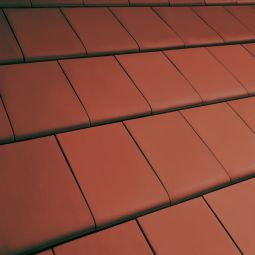 Erlus Flachdachziegel Linea sinterrot 3