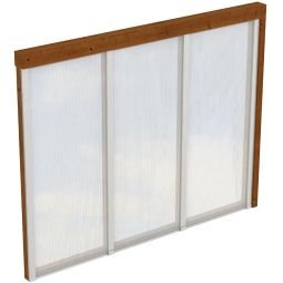 Skan Holz Seitenwand Polycarbonat Nussbaum 3