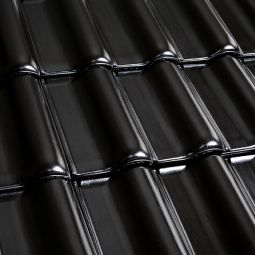 Erlus Flachdachpfanne E58 S diamantschwarz 3