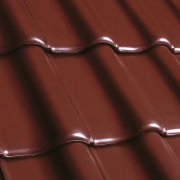 Erlus Flachdachpfanne E58 SL maroon 3