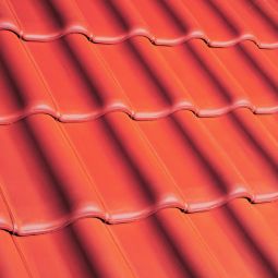 Erlus Flachdachpfanne E58 SL naturrot 3