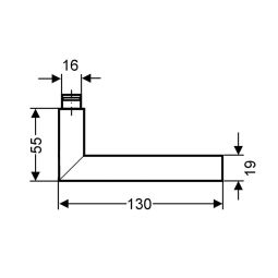 Karcher Türgriff-Garnitur Slimstyle E800Q Edelstahl 3
