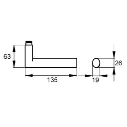Karcher Türgriff-Garnitur Madeira ER45 Edelstahl 4