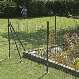 Alberts Schweißgitterzaun Fix-Clip Pro® anthrazit-metallic 3