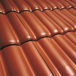 Erlus Designdachziegel Forma kupferbraun engobiert 3