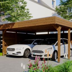 Skan Holz Doppelcarport Friesland mit 3