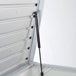 Biohort FreizeitBox silber-metallic Gartentruhe 8