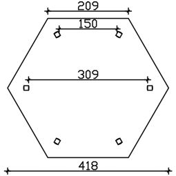 Skan Holz Pavillon Versailles Naturbelassen 5