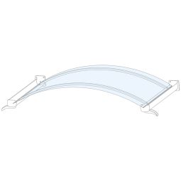 gutta Bogenvordach BV-B Edelstahloptik Dach 4