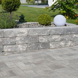 KANN Bruchsteinmauer Vermont Nero Bianco 7