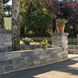 KANN Bruchsteinmauer Vermont Nero Bianco 6