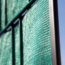 NOOR Klemmschiene Schwarz Sichtschutzstreifen Doppelstabzaun 5