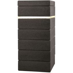 WESERWABEN Gartenmauer Trend-Line Pfeilerelement LED-Leuchtrahmen 4