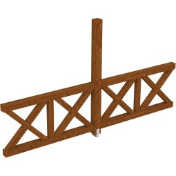 Skan Holz Seitenwand Andreaskreuze Leimholz 3