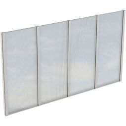 Skan Holz Seitenwand Polycarbonat Freistehend 3