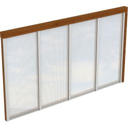 Skan Holz Seitenwand Polycarbonat Wandanbau 3
