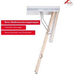 Roto Bodentreppe MR Maßrenovierungstreppe einbaufertig 8