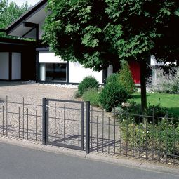 Alberts Zaun-Grundset Madrid anthrazit-metallic Stahlzaun 3