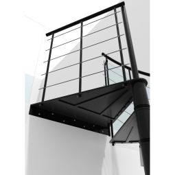 Minka Spindeltreppe Milano schwarz Wendeltreppe 6