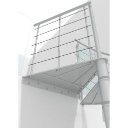 Minka Spindeltreppe Milano weiß Wendeltreppe 5