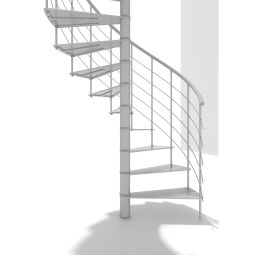 Minka Spindeltreppe Milano weiß Wendeltreppe 6