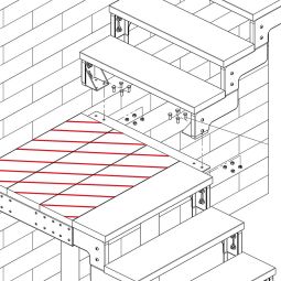 DOLLE Gitterrost-Zwischenpodest für Außentreppe Gardentop 3