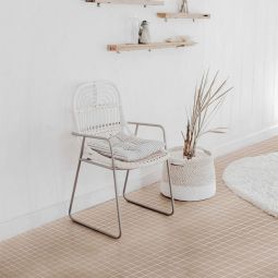 Wellker Keramikmosaik Feinsteinzeug Weiß matt 4