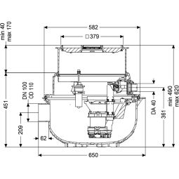KESSEL Schmutzwasserhebeanlage Aqualift-S-Tronic Unterflurinstallation befliesbar 6