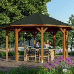 Skan Holz Pavillon Nice Nussbaum 3