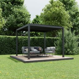 Ximax Aluminium Pergola Shade dunkelgrau 4
