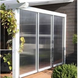 Skan Holz Seitenwand Polycarbonat Nussbaum 4