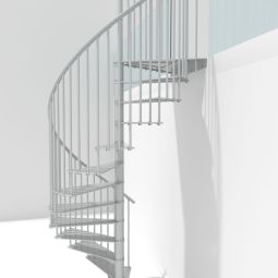 Minka Spindeltreppe Portofino weiß Wendeltreppe 7