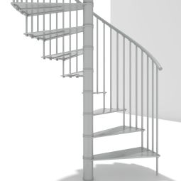 Minka Spindeltreppe Portofino weiß Wendeltreppe 5