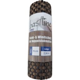 Wellker Sichtschutzstreifen Doppelstabzaun Rattan Bronze 3