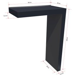 gutta Rechteckvordach BS Plus mit 19
