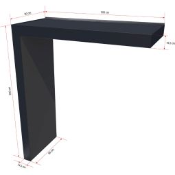 gutta Rechteckvordach BS Plus mit 20