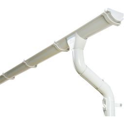 Skan Holz Dachrinne Metall Weiss 3