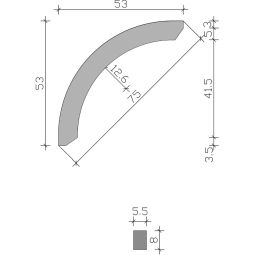 Skan Holz Rundes Kopfband Eiche 4