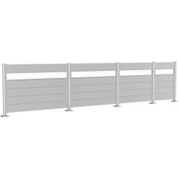 Biohort Sichtschutzzaun Wandpaneel mit Acrylglas 15