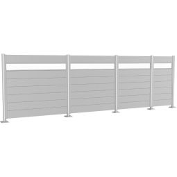 Biohort Sichtschutzzaun Wandpaneel mit Acrylglas 16