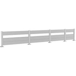 Biohort Sichtschutzzaun Wandpaneel mit Acrylglas 14