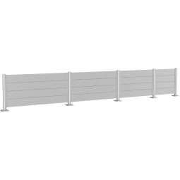 Biohort Sichtschutzzaun Wandpaneel ohne Acrylglas 14