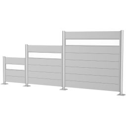 Biohort Sichtschutzzaun Wandpaneel mit Acrylglas 18