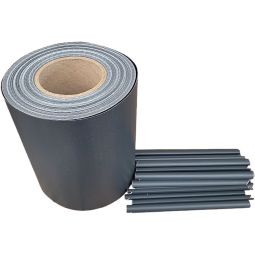 Wellker Sichtschutzstreifen anthrazit mit Klemmschienen 6