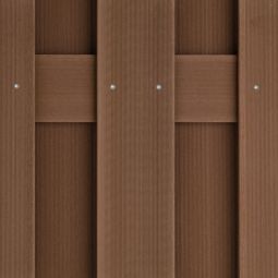 TraumGarten Sichtschutzzaun JUMBO WPC Braun 4